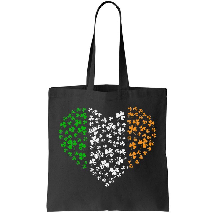 Awesome Shamrock Heart St. Patricks Day Irish Love Women Tote Bag