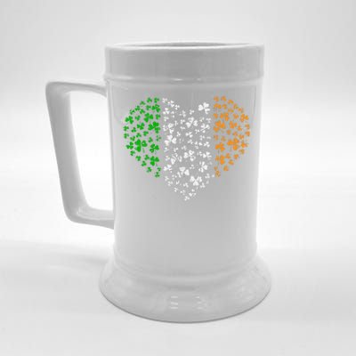 Awesome Shamrock Heart St. Patricks Day Irish Love Women Beer Stein