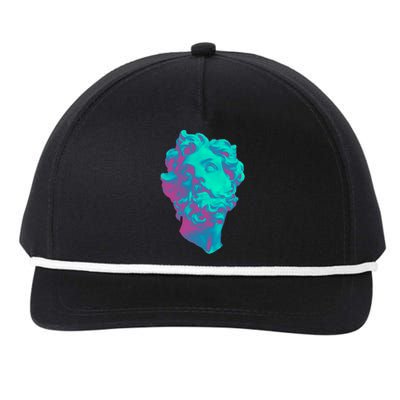 Aesthetic Statue Head Snapback Five-Panel Rope Hat