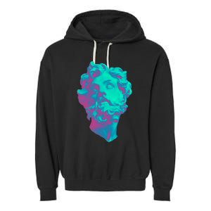 Aesthetic Statue Head Garment-Dyed Fleece Hoodie