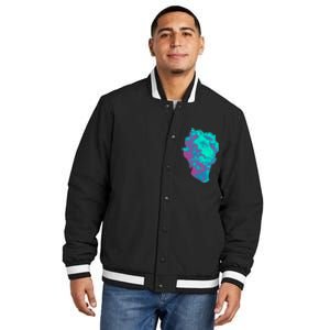 Aesthetic Statue Head Insulated Varsity Jacket