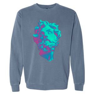 Aesthetic Statue Head Garment-Dyed Sweatshirt