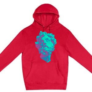 Aesthetic Statue Head Premium Pullover Hoodie