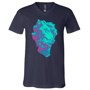 Aesthetic Statue Head V-Neck T-Shirt