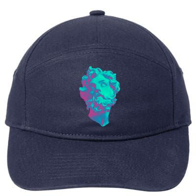 Aesthetic Statue Head 7-Panel Snapback Hat