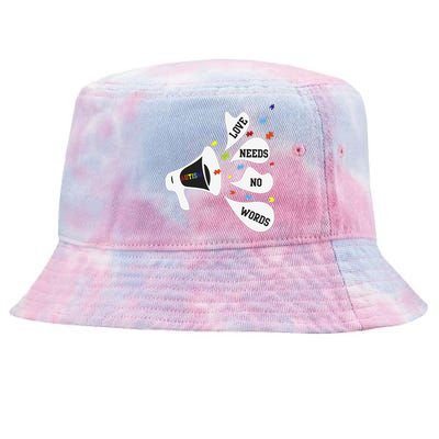 Autism Super Hero Awareness Ribbon Gift Tee Mom Dad Tie-Dyed Bucket Hat