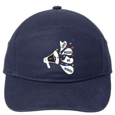 Autism Super Hero Awareness Ribbon Gift Tee Mom Dad 7-Panel Snapback Hat