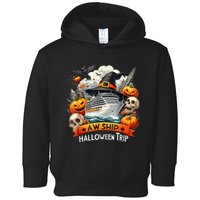 Aw Ship Halloween Trip Family Cruising Crew Cruise Squad Toddler Hoodie