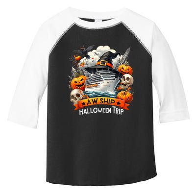 Aw Ship Halloween Trip Family Cruising Crew Cruise Squad Toddler Fine Jersey T-Shirt