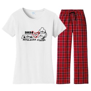 Appalachia Strong Hurricane Helene Southern Relief Women's Flannel Pajama Set