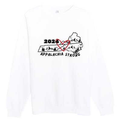 Appalachia Strong Hurricane Helene Southern Relief Premium Crewneck Sweatshirt