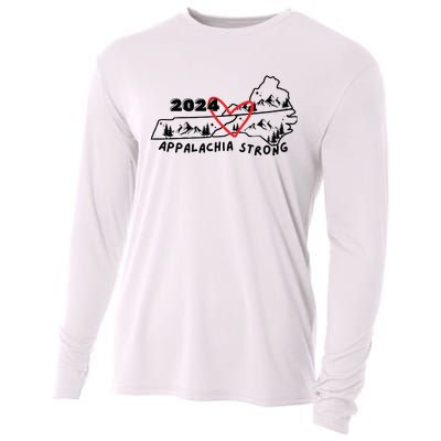 Appalachia Strong Hurricane Helene Southern Relief Cooling Performance Long Sleeve Crew