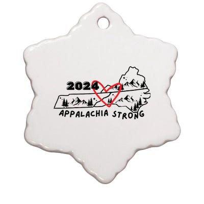 Appalachia Strong Hurricane Helene Southern Relief Ceramic Star Ornament