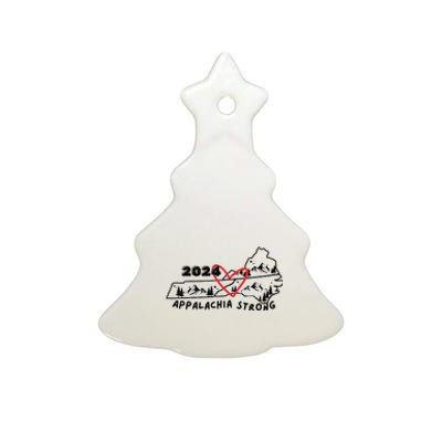 Appalachia Strong Hurricane Helene Southern Relief Ceramic Tree Ornament