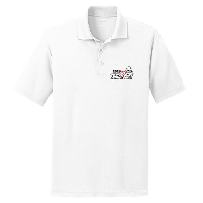 Appalachia Strong Hurricane Helene Southern Relief PosiCharge RacerMesh Polo