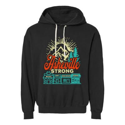 Asheville Strong Hurricane Helene Garment-Dyed Fleece Hoodie