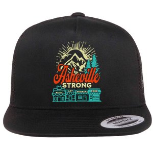 Asheville Strong Hurricane Helene Flat Bill Trucker Hat