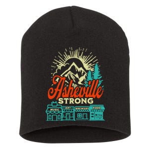 Asheville Strong Hurricane Helene Short Acrylic Beanie