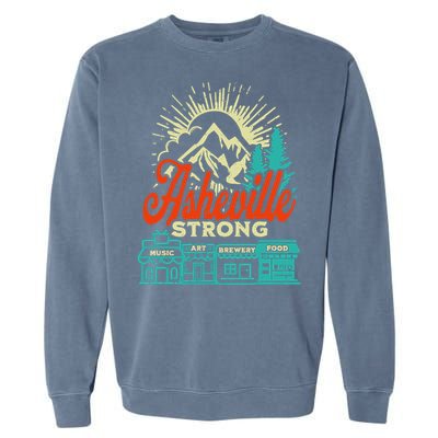 Asheville Strong Hurricane Helene Garment-Dyed Sweatshirt