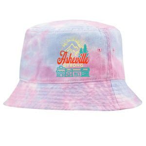 Asheville Strong Hurricane Helene Tie-Dyed Bucket Hat