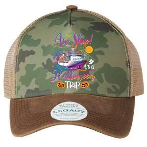 Aw Ship Halloween Trip Family Cruising Crew Cruise Squad Legacy Tie Dye Trucker Hat