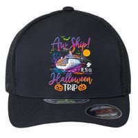 Aw Ship Halloween Trip Family Cruising Crew Cruise Squad Flexfit Unipanel Trucker Cap