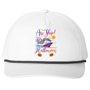 Aw Ship Halloween Trip Family Cruising Crew Cruise Squad Snapback Five-Panel Rope Hat