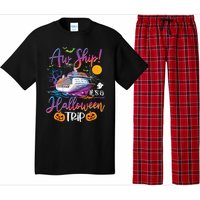 Aw Ship Halloween Trip Family Cruising Crew Cruise Squad Pajama Set