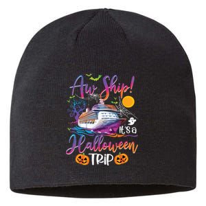 Aw Ship Halloween Trip Family Cruising Crew Cruise Squad Sustainable Beanie