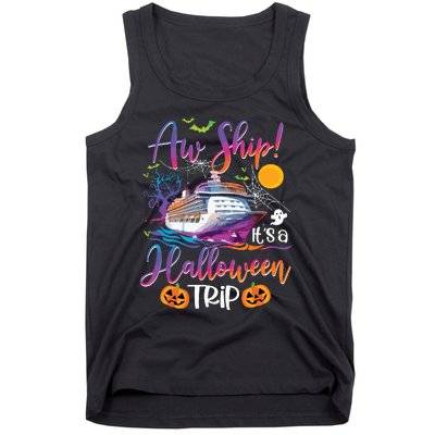 Aw Ship Halloween Trip Family Cruising Crew Cruise Squad Tank Top