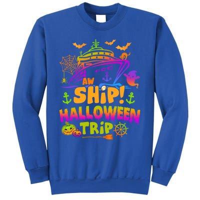 Aw Ship Halloween Trip Family Cruising Crew Cruise Squad Gift Sweatshirt