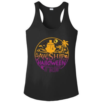 Aw Ship Halloween Trip Family Cruising Crew Cruise Squad Cute Gift Ladies PosiCharge Competitor Racerback Tank