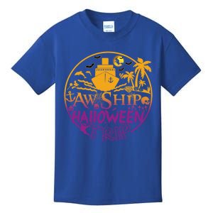 Aw Ship Halloween Trip Family Cruising Crew Cruise Squad Cute Gift Kids T-Shirt