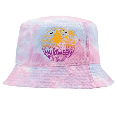 Aw Ship Halloween Trip Family Cruising Crew Cruise Squad Cute Gift Tie-Dyed Bucket Hat