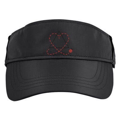 Adoption Symbol Heart Foster Mom Dad Adopt Gotcha Day Adult Drive Performance Visor