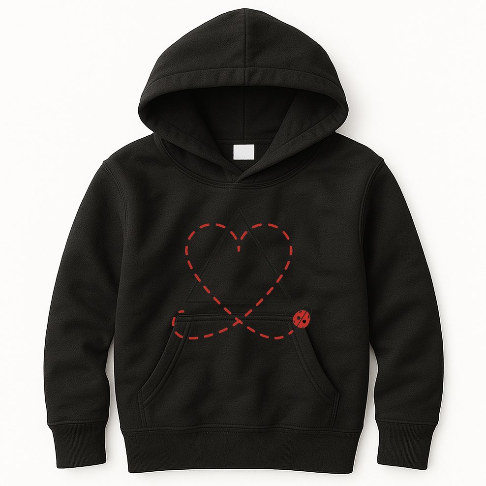 Adoption Symbol Heart Foster Mom Dad Adopt Gotcha Day Kids Hoodie
