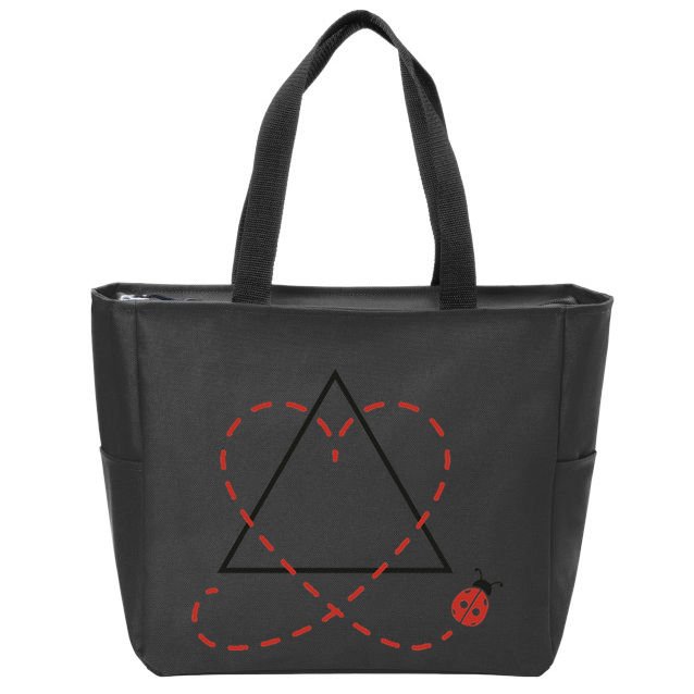 Adoption Symbol Heart Foster Mom Dad Adopt Gotcha Day Zip Tote Bag