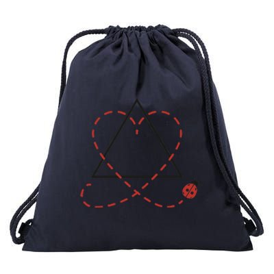 Adoption Symbol Heart Foster Mom Dad Adopt Gotcha Day Drawstring Bag