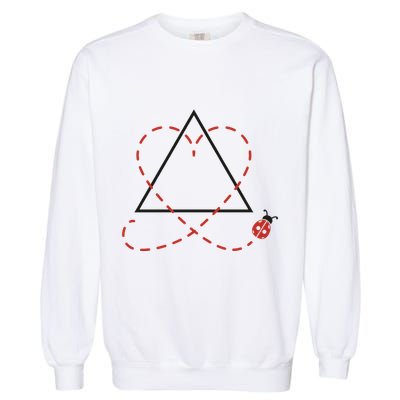 Adoption Symbol Heart Foster Mom Dad Adopt Gotcha Day Garment-Dyed Sweatshirt