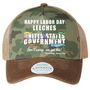 Anti Socialism Happy Labor Day Leeches Cute Gift Legacy Tie Dye Trucker Hat