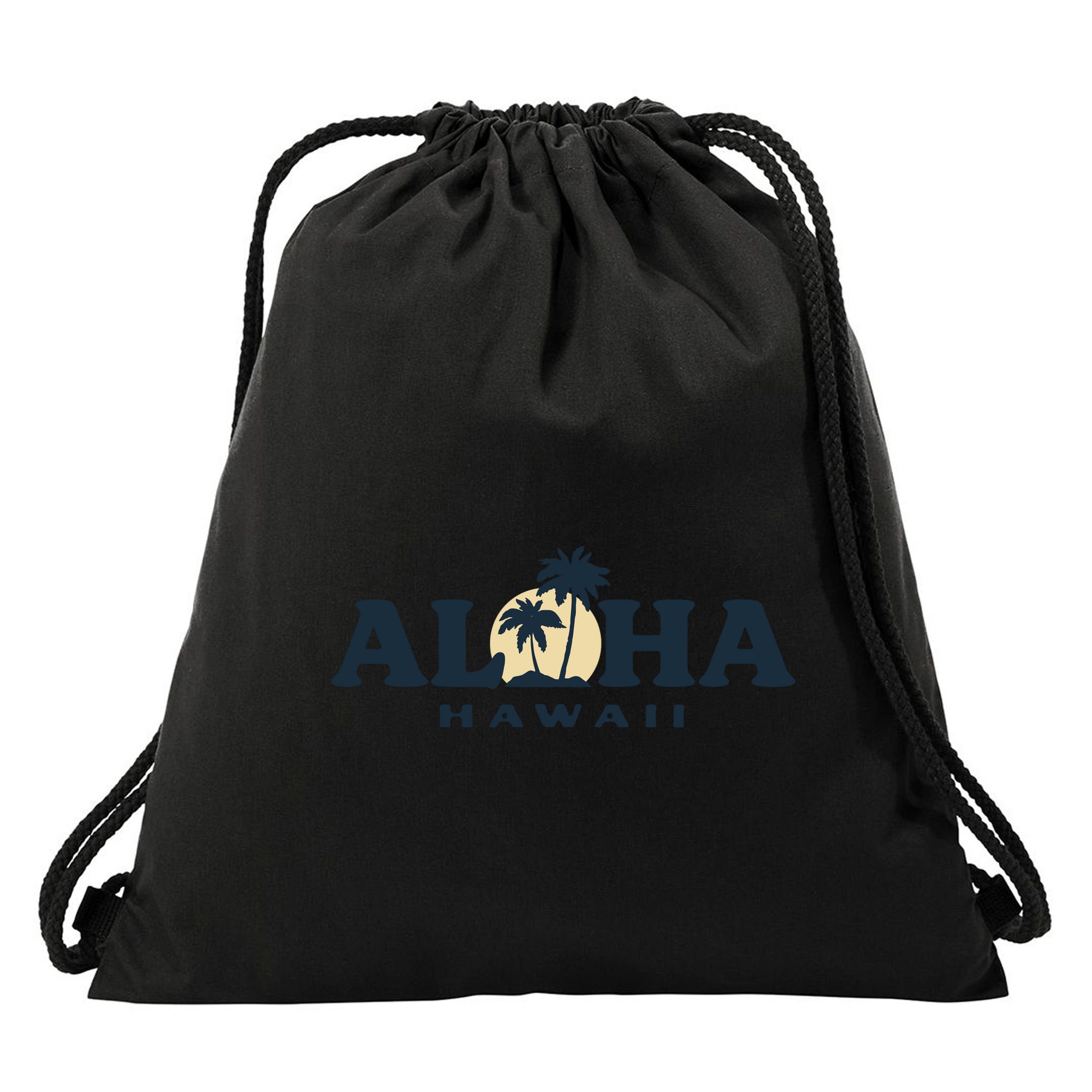 Aloha Sunset Hawaii Drawstring Bag