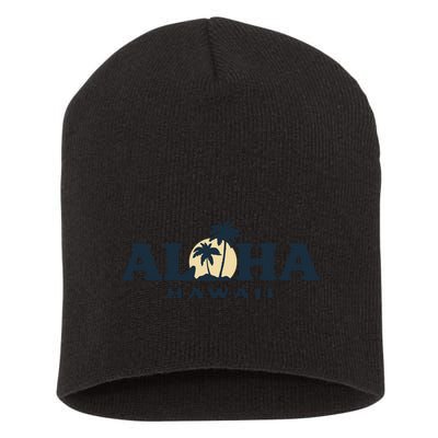 Aloha Sunset Hawaii Short Acrylic Beanie