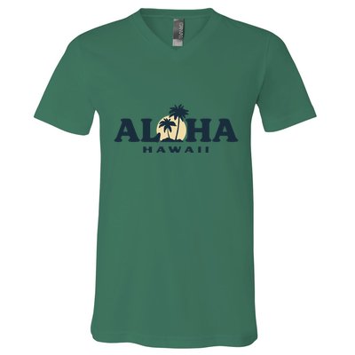 Aloha Sunset Hawaii V-Neck T-Shirt