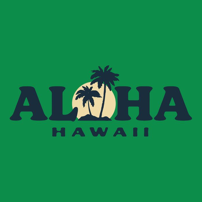 Aloha Sunset Hawaii Button
