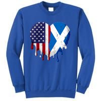 American Scottish Heritage Month Scotland Flag Heart Gift Sweatshirt