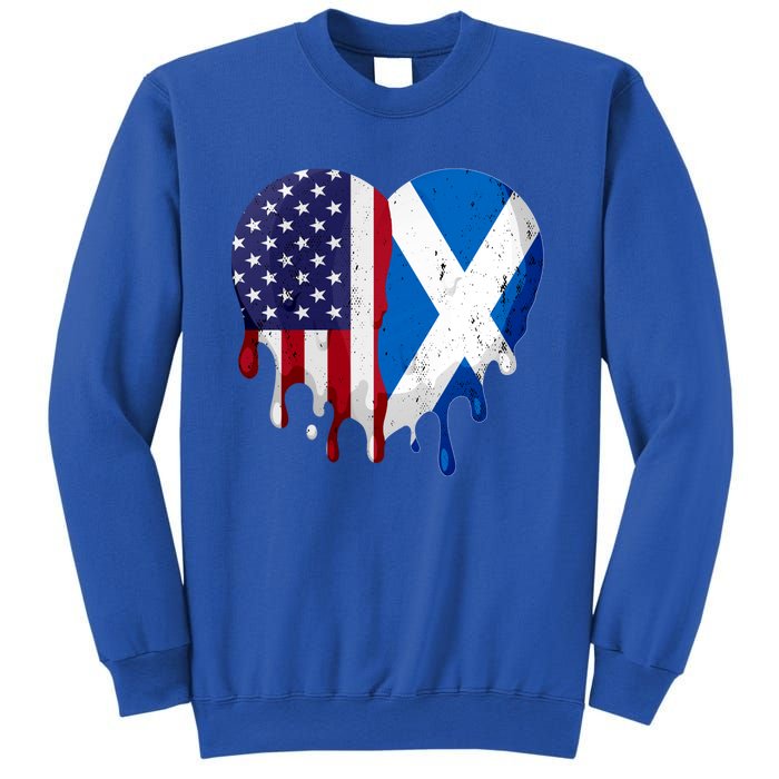 American Scottish Heritage Month Scotland Flag Heart Gift Sweatshirt