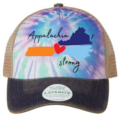 Appalachia Strong Hurricane Helene Disaster Relief Legacy Tie Dye Trucker Hat