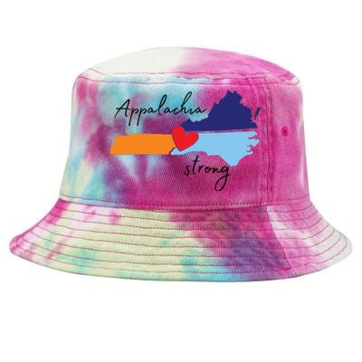 Appalachia Strong Hurricane Helene Disaster Relief Tie-Dyed Bucket Hat