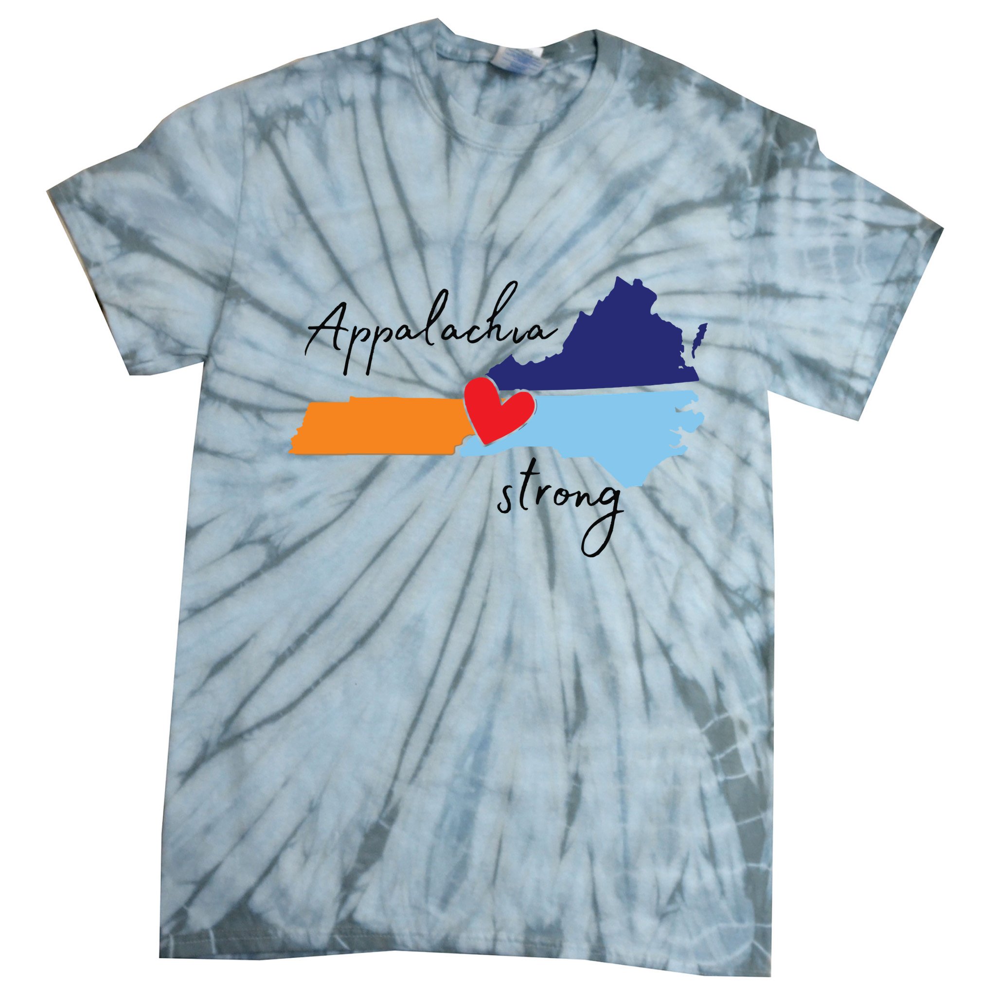 Appalachia Strong Hurricane Helene Disaster Relief Tie-Dye T-Shirt