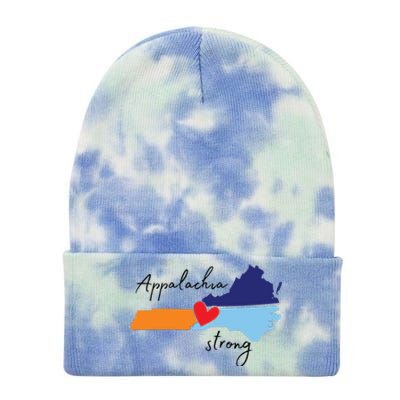 Appalachia Strong Hurricane Helene Disaster Relief Tie Dye 12in Knit Beanie